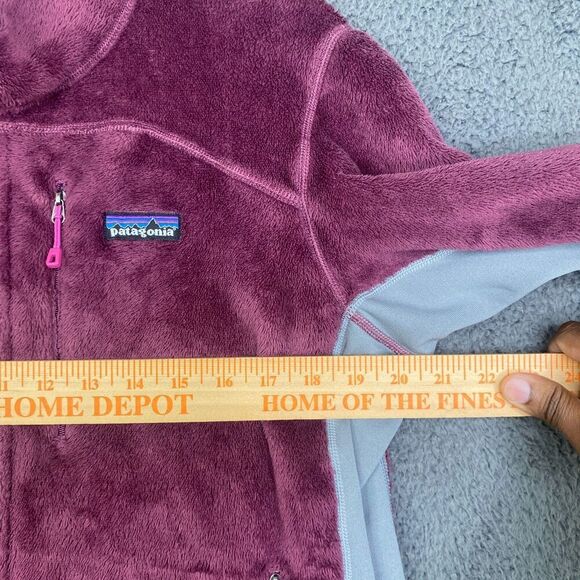 Patagonia Women’s XL Regulator R2 Full Zip Fleece Jacket Purple Fuzzy - Picture 8 of 10